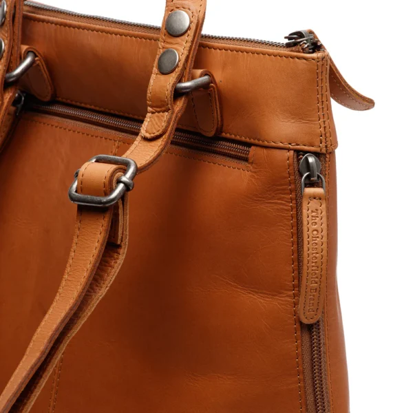 The Chesterfield Brand Zaino In Pelle Cognac Harare - immagine 6