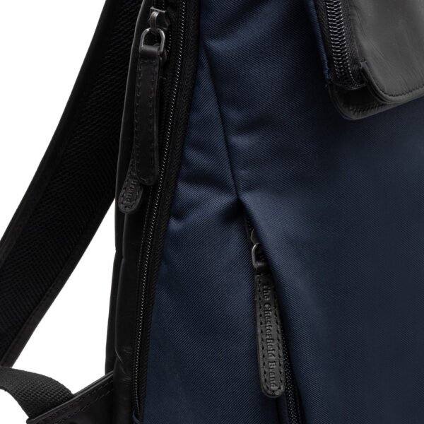 The Chesterfield Brand Zaino In Pelle Blu Navy Trondheim - immagine 5