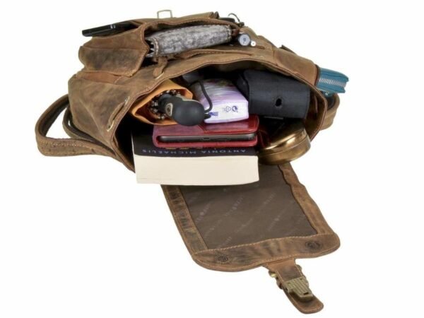 Greenburry Zaino Daypack in Pelle Vintage - immagine 10