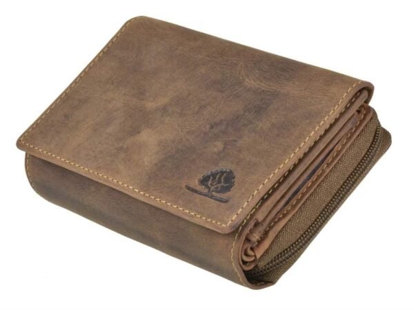 Greenburry Portafoglio Donna con Zip RFID in Pelle Vintage - immagine 4