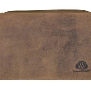 Greenburry Portafoglio Donna con Zip RFID in Pelle Vintage