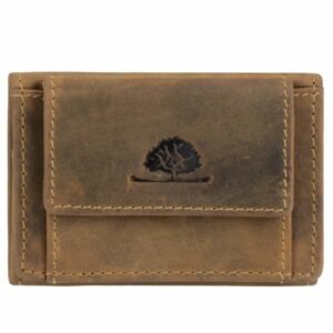 Greenburry Portamonete con Elastico Originale in Pelle Vintage