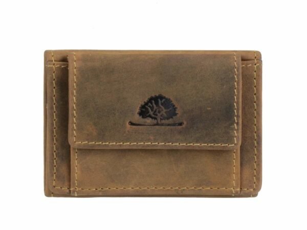 Greenburry Portamonete con Elastico Originale in Pelle Vintage