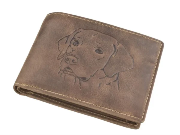 Greenburry Portafoglio 2 Scomparti "Dog" in Pelle Vintage - immagine 5