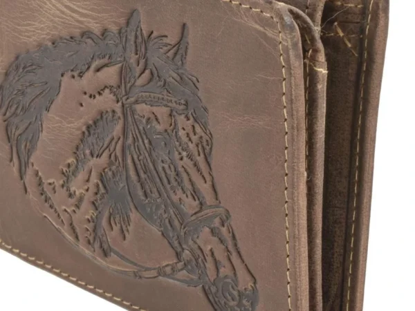 Greenburry Portafoglio 2 Scomparti "Cavallo" in Pelle Vintage - immagine 2
