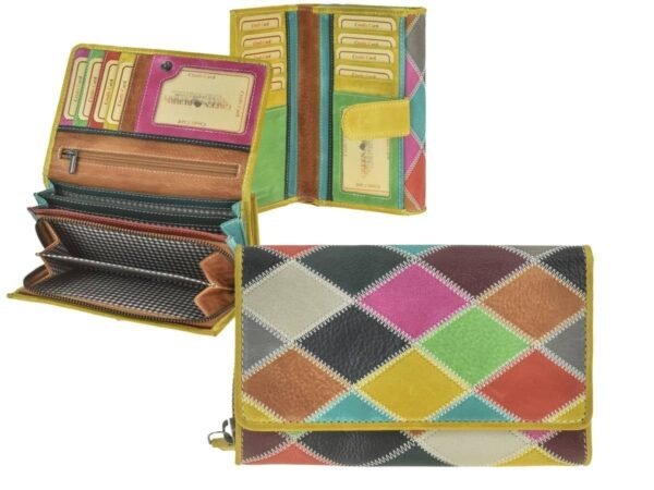 Greenburry Portafoglio Donna Con Zip Candy-Shop Zickzack Multi - immagine 11