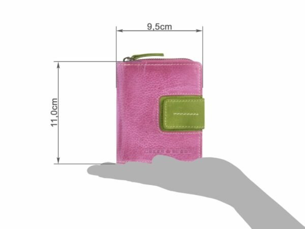 Greenburry Portafoglio Donna Con Zip Candy-Shop Fucsia/Forest In Pelle - immagine 12