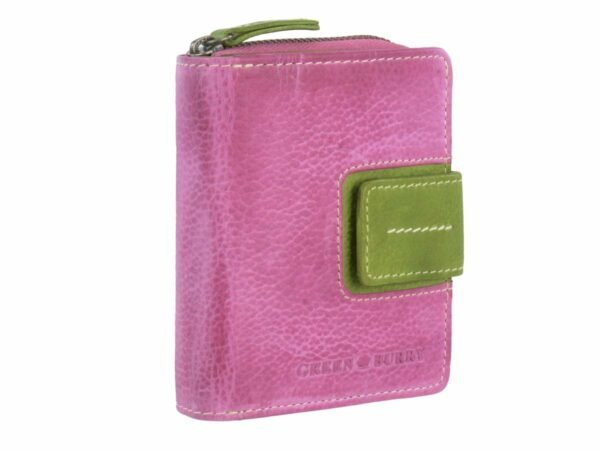 Greenburry Portafoglio Donna Con Zip Candy-Shop Fucsia/Forest In Pelle - immagine 10