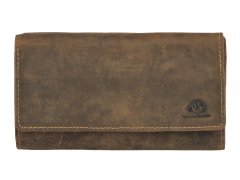 Greenburry Vintage Portafoglio Donna Grande Con Zip RFID In Pelle