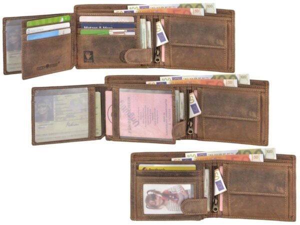 Greenburry Vintage Portafoglio “Save” Con Protezione RFID In Pelle - immagine 4