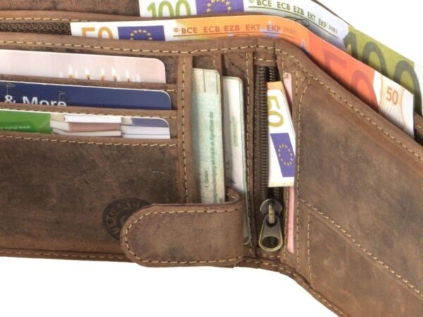 Greenburry Vintage Portafoglio “Save” Con Protezione RFID In Pelle - immagine 5