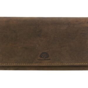 Greenburry Portafoglio Donna con Zip RFID in Pelle Vintage