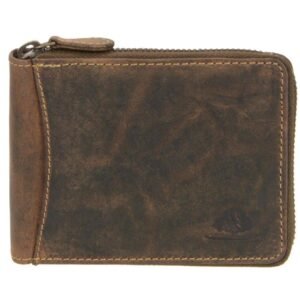 Greenburry Portafoglio con Zip in Pelle Vintage