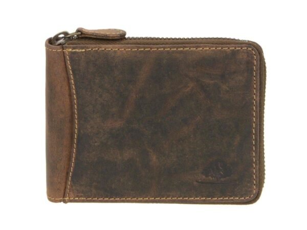 Greenburry Portafoglio con Zip in Pelle Vintage