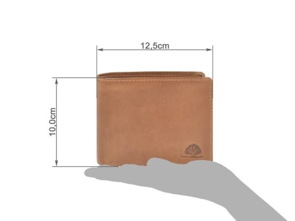 Greenburry Portafoglio Uomo Pieghevole 2 Pezzi RFID Marrone Nocciola Tornado - immagine 11