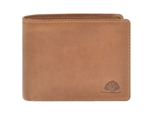 Greenburry Portafoglio Uomo Pieghevole 2 Pezzi RFID Marrone Nocciola Tornado
