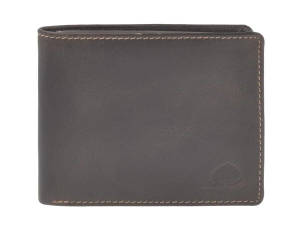 Greenburry Portafoglio Uomo Pieghevole 2 Pezzi RFID Marrone Teak Tornado