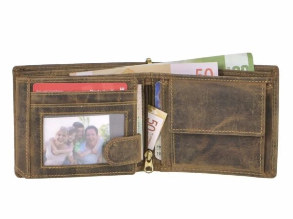 Greenburry Vintage Portafoglio Biker Con Scomparto Banconote In Pelle - immagine 8