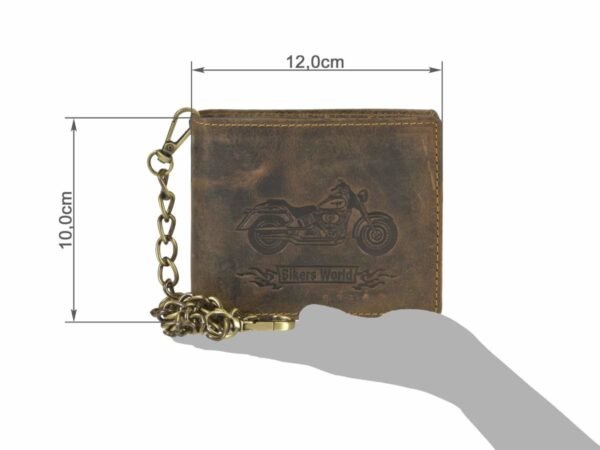 Greenburry Vintage Portafoglio Biker Con Scomparto Banconote In Pelle - immagine 2