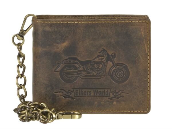 Greenburry Vintage Portafoglio Biker Con Scomparto Banconote In Pelle