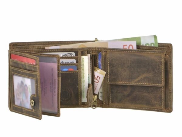 Greenburry Vintage Portafoglio Biker Con Scomparto Banconote In Pelle - immagine 6