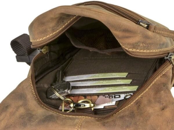 Greenburry Borsa Da Gamba Per Moto Vintage In Pelle - immagine 10
