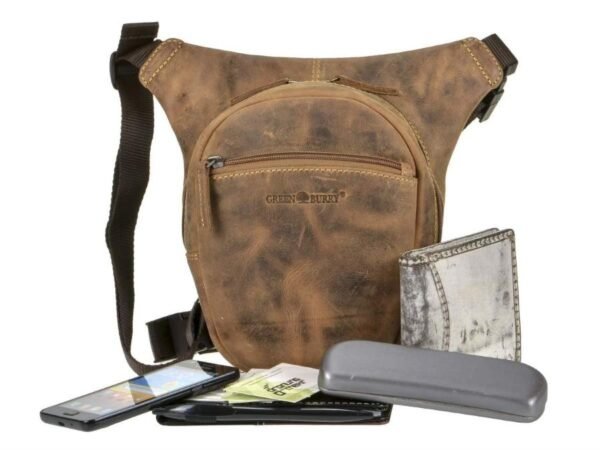 Greenburry Borsa Da Gamba Per Moto Vintage In Pelle - immagine 2