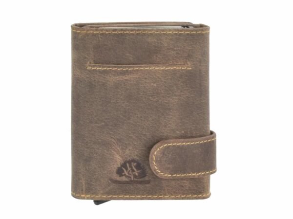 Greenburry Portacarte RFID con Zip Marrone - immagine 4