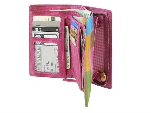 Greenburry Portafoglio Donna Con Zip Candy-Shop Fucsia/Multi In Pelle - immagine 7