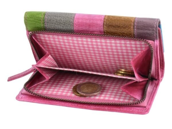 Greenburry Portafoglio Donna Con Zip Candy-Shop Fucsia/Multi In Pelle - immagine 3