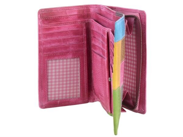 Greenburry Portafoglio Donna Con Zip Candy-Shop Fucsia/Multi In Pelle - immagine 8