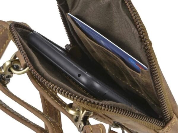 Greenburry Borsa A Tracolla Per Cellulare Vintage In Pelle - immagine 9