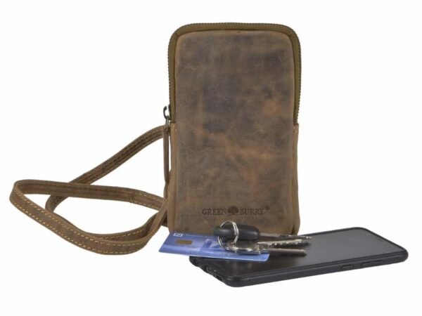 Greenburry Borsa A Tracolla Per Cellulare Vintage In Pelle - immagine 3