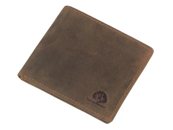 Greenburry Portafoglio 2 Scomparti RFID Marrone in Pelle Vintage - immagine 2