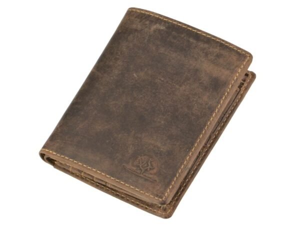 Greenburry Portafoglio RFID Combinato 2 Scomparti Marrone in Pelle Vintage - immagine 10