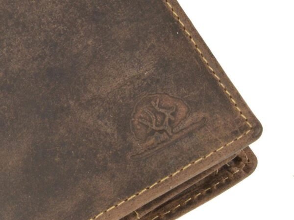 Greenburry Portafoglio RFID Combinato 2 Scomparti Marrone in Pelle Vintage - immagine 9