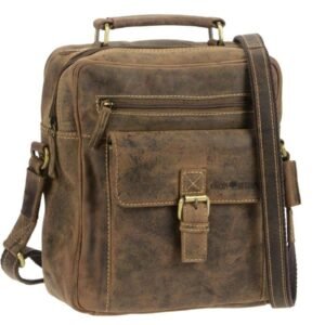 Greenburry Borsa a Tracolla Grande in Pelle Vintage