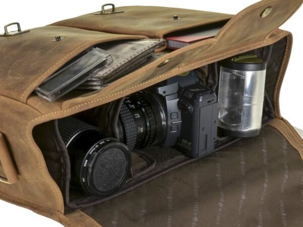 Greenburry Borsa Per Fotocamera Vintage In Pelle - immagine 4