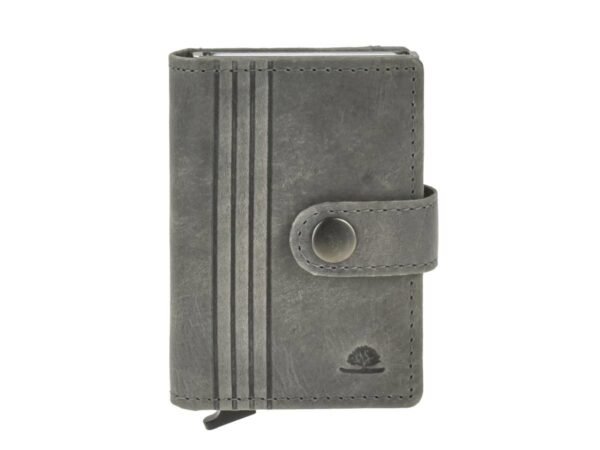 Greenburry Portacarte RFID con Moneta Grigio Vintage Original