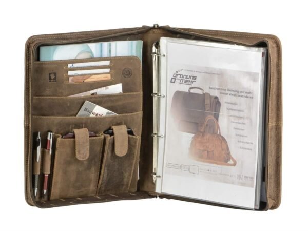 Greenburry Vintage Planner Business A4 In Pelle - immagine 6
