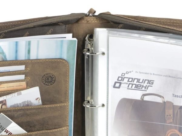 Greenburry Vintage Planner Business A4 In Pelle - immagine 5