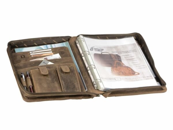 Greenburry Vintage Planner Business A4 In Pelle - immagine 4