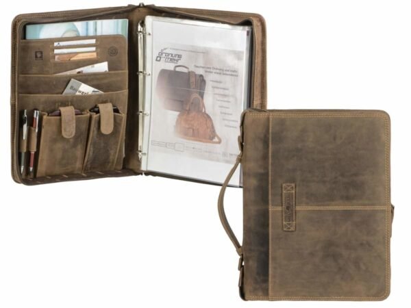 Greenburry Vintage Planner Business A4 In Pelle - immagine 12