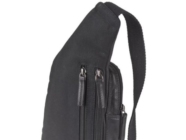 Greenburry Borsa a Tracolla Bodybag Nera VE3 Vintage - immagine 9