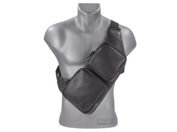 Greenburry Borsa a Tracolla Bodybag Nera VE3 Vintage - immagine 11