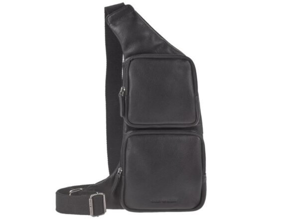 Greenburry Borsa a Tracolla Bodybag Nera VE3 Vintage - immagine 4