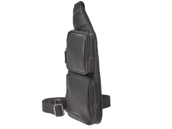 Greenburry Borsa a Tracolla Bodybag Nera VE3 Vintage - immagine 5