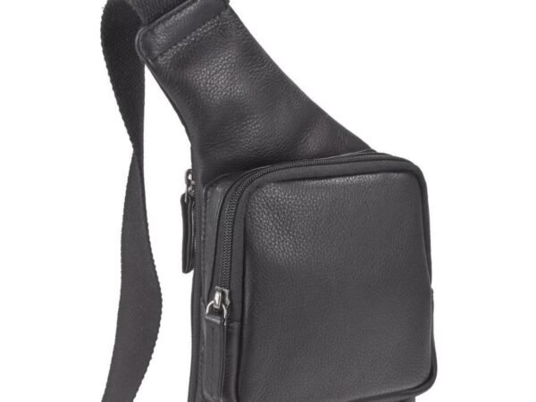 Greenburry Borsa a Tracolla Bodybag Nera VE3 Vintage - immagine 6