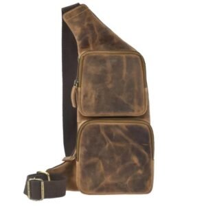 Greenburry Borsa a Tracolla Bodybag Marrone VE3 Vintage