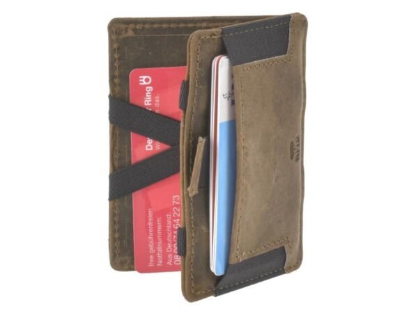 Greenburry Magic Wallet con Portamonete RFID Marrone Vintage - immagine 8